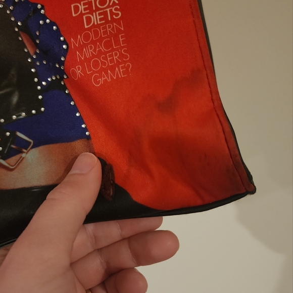 Y2k ELLE Magazine Print Purse Shoulder Bag 2003 - Picture 6 of 12